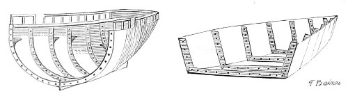 steel boat section
