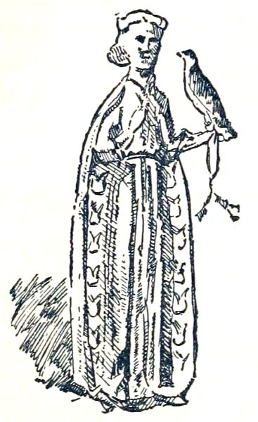 LADY WITH A FALCON ON HER WRIST