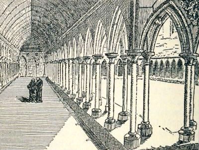 THE GALLERIES OF THE CLOISTER OF THE ABBEY OF MONT-SAINT-MICHEL
(THIRTEENTH CENTURY)