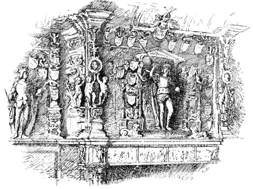 LANCELOT BLONDELL’S CHIMNEY-PIECE IN THE PALAIS DU
FRANC