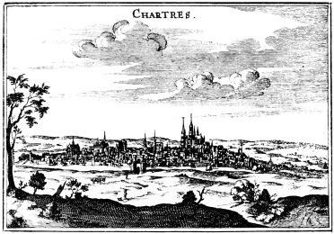 CHARTRES IN 1500 (from an old engraving)
