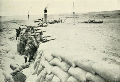 AUSTRALIANS MANNING A COMMUNICATION TRENCH
