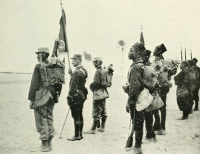 PRESENTATION OF COLOURS TO FRENCH COLONIAL TROOPS