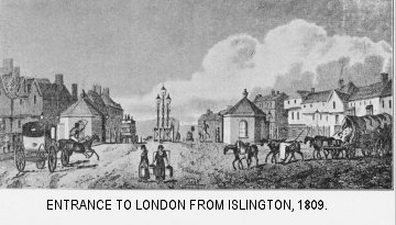 Entrance to London from Islington, 1809