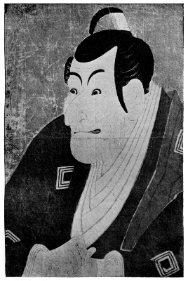 SHARAKU: THE ACTOR ISHIKAWA DANJURO (YEBIZO) AS THE
DAIMYO KO NO MORONAO IN THE DRAMA OF THE FORTY-SEVEN RONIN.