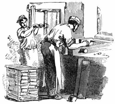 Men Working at Printing Press