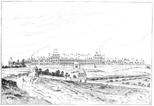 THE BICÊTRE IN 1710.

(After Gueroult.)