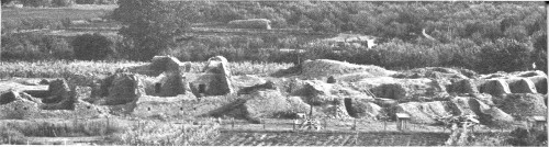 Aztec Ruins during excavations of the 1920’s.
