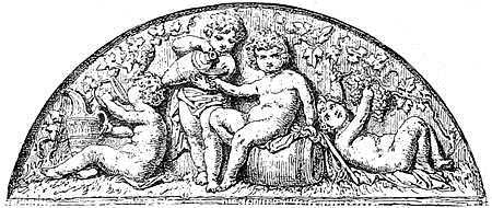 Bas-Relief with Drinkng Cupids
