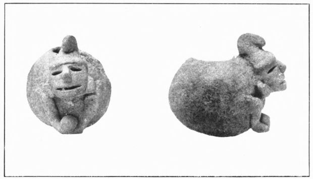 Plate 21a. SMALL VASE DECORATED WITH HUMAN HEAD