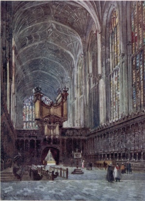 KING’S COLLEGE CHAPEL INTERIOR FROM THE CHOIR