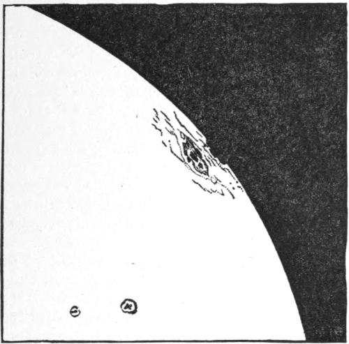 Fig. 7.—Sun-spot seen as a Notch.