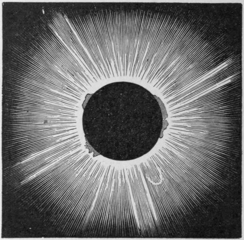 Fig. 8.—The Sun totally eclipsed, July 18, 1860 (Feilitzsch).