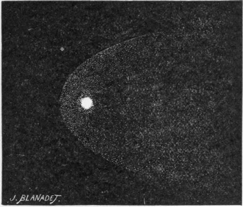 Fig. 20.—Wells’s Comet of 1882, seen in full daylight near the Sun on Sept. 18.