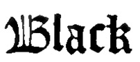 'Black', in Black Letter style