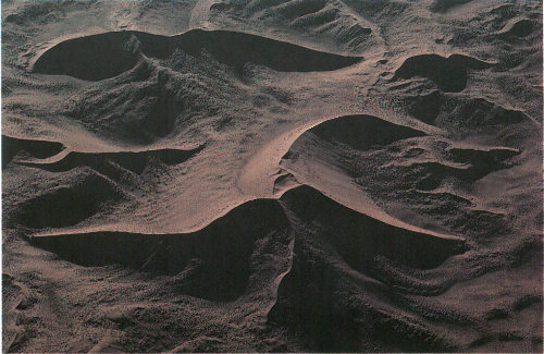 Star dunes, such as these of the Namib, indicate the winds that formed them blew from many directions (photograph by Georg Gerster).