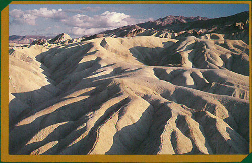 Zabriskie Point in Death Valley, California (photograph by Peter Kresan).