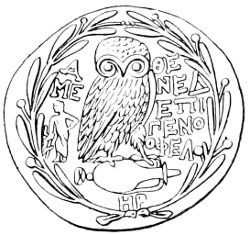 Fig. 18.—Coin of Athens, third century B.C.