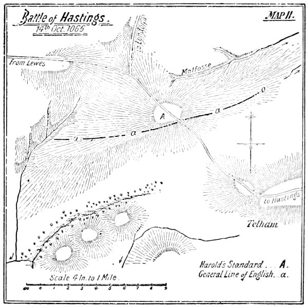 Map II: Battle of Hastings.