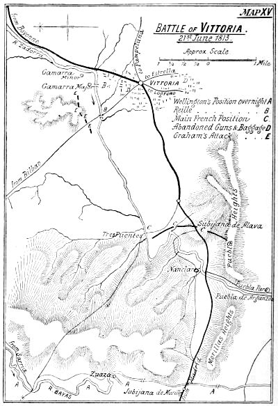 Map XV: Battle of Vittoria.