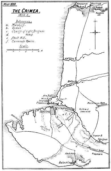 Map XVII: The Crimea.
