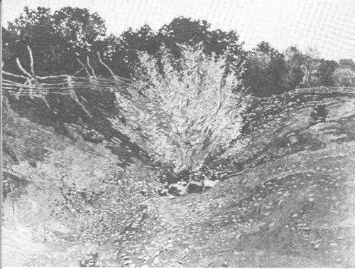 The &ldquo;Deep Cut&rdquo; where Porter&rsquo;s troops made a gallant bid for victory. Here a Federal flag held its position for half an hour within 10 yards of a Confederate regimental flag. Six times it fell, only to be raised again. From &ldquo;Battles and Leaders of the Civil War.&rdquo;
