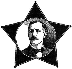 Clifton R. Wooldridge portrait inside badge