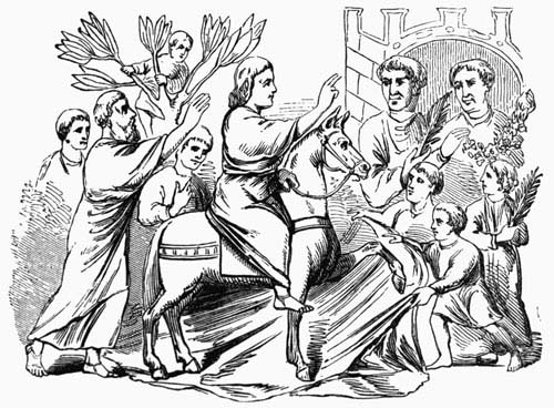Illustration: Fig. 101.—Christ’s Triumphal Entry into Jerusalem.