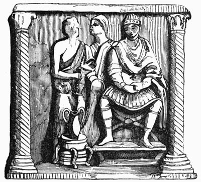 Illustration: Fig. 103.—Pilate on the Judgment Seat Washing his
Hands.