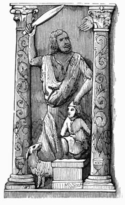Illustration: Fig. 107.—God Symbolized by a Hand appearing to Abraham.
