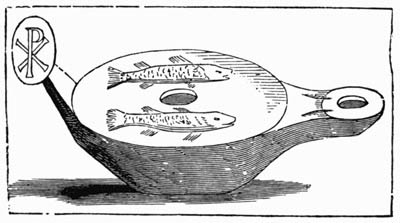 Illustration: Fig. 113.—Symbolical Lamp from the Catacombs.