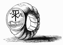 Illustration: Fig. 117.—A Ring from the Catacombs.