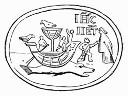 Illustration: Fig. 118.—A Seal from the Catacombs.