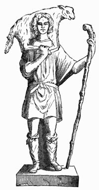 Illustration: Fig. 121.—Statue of the Good Shepherd.