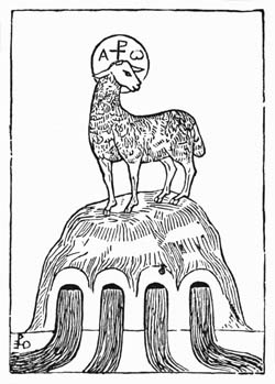 Illustration: Fig. 49.—Lamb as Symbol of Christ.