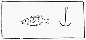 Illustration: Fig. 52.—Fish and Anchor.