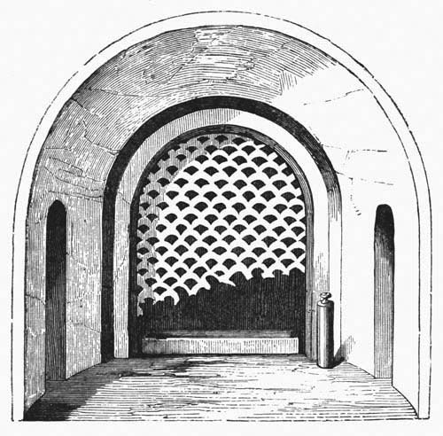 Illustration: Fig. 8.—Arcosolium with Perforated Slab.