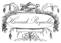 image of book-plate not available: HannahReynolds.