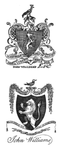 image of book-plate not available: JOHNWILLIAMS Esq.^R