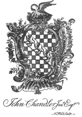 image of book-plate not available: JohnChandler Junr. Esqr.