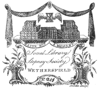 image of book-plate not available: SocialLibrary. Stepney Society Wethersfield