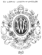 image of book-plate not available: EXLIBRIS—JOSEPH H WHEELER