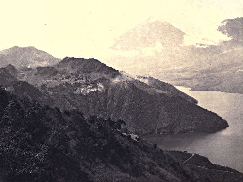 Lake and volcano of Atitlan