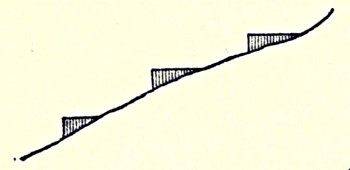 Drawing of profile of temple