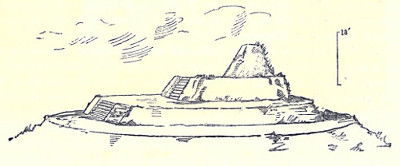 Sketch of a temple on hill-top near Yaxché
