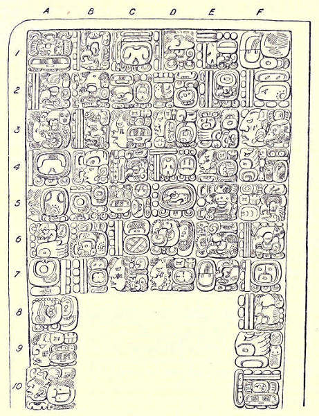Maya inscription from Piedras Negras