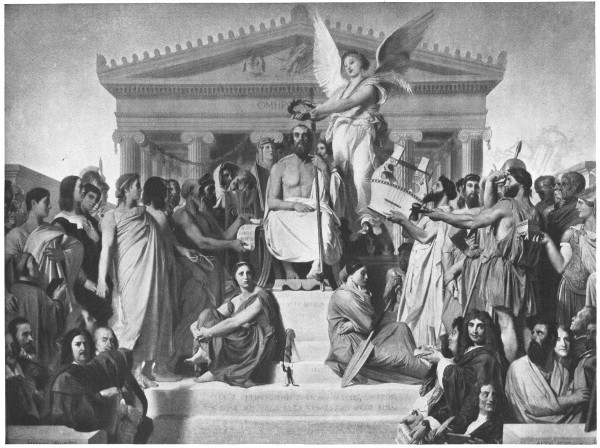 PLATE X
THE APOTHEOSIS OF HOMER