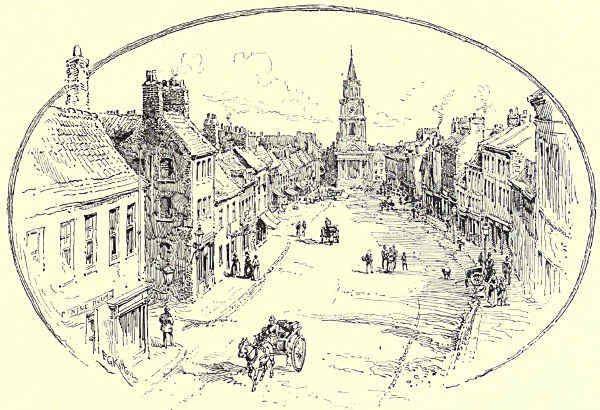 HIGH STREET, BERWICK, WITH THE TOWN HALL.