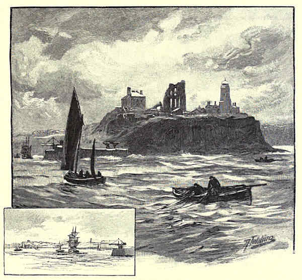 TYNEMOUTH, FROM THE SEA.
