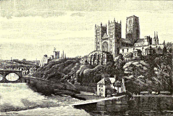 DURHAM CATHEDRAL AND CASTLE.